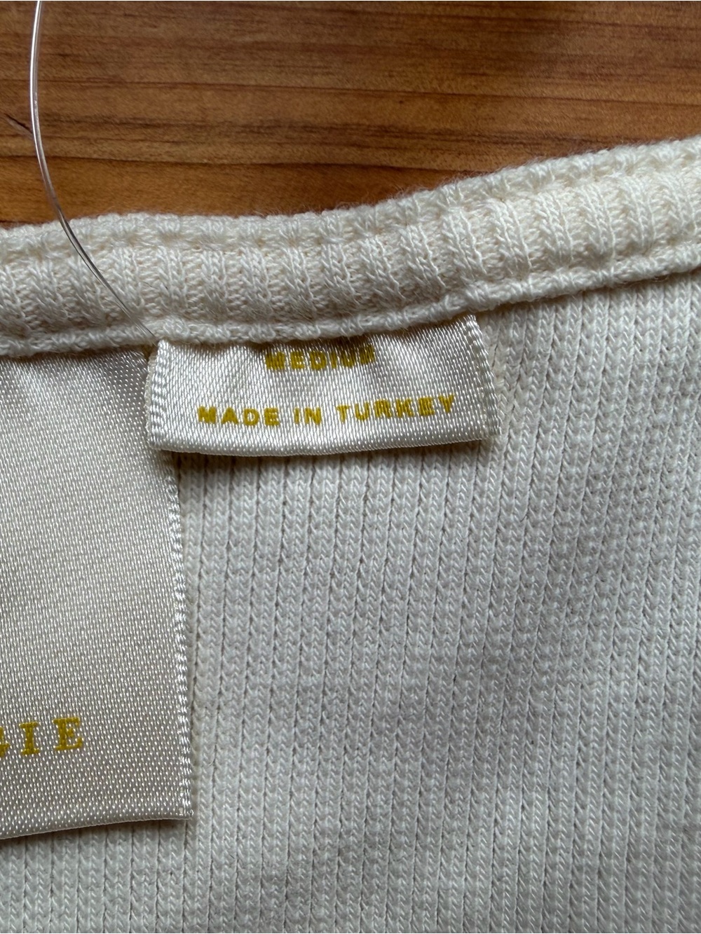 Anthropologie Cream Scoop Neck Short Sleeve Top - Picture 6 of 9